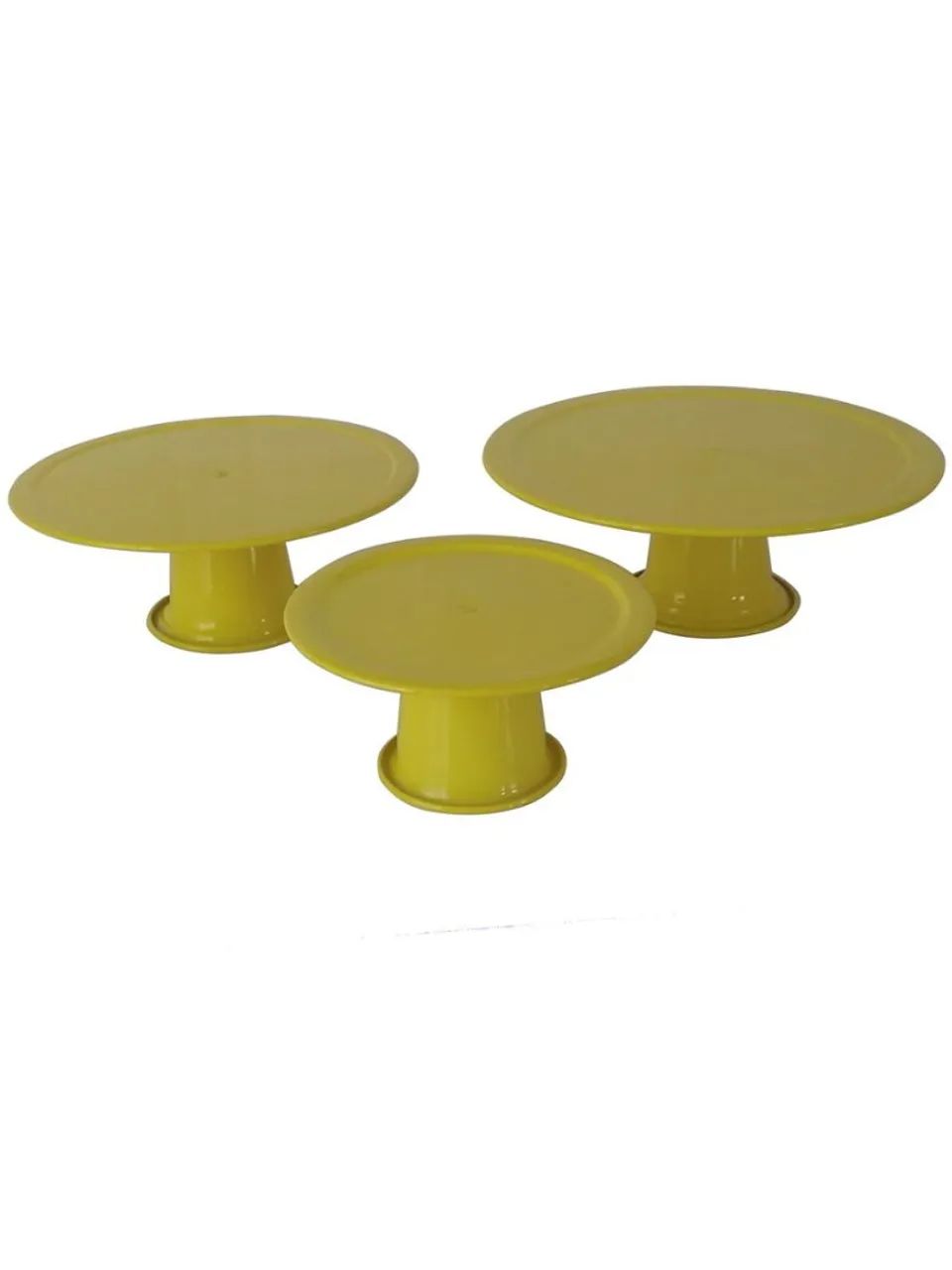 Trio Boleira Alumínio Pintura Eletrostática -Amarelo - Foto 2
