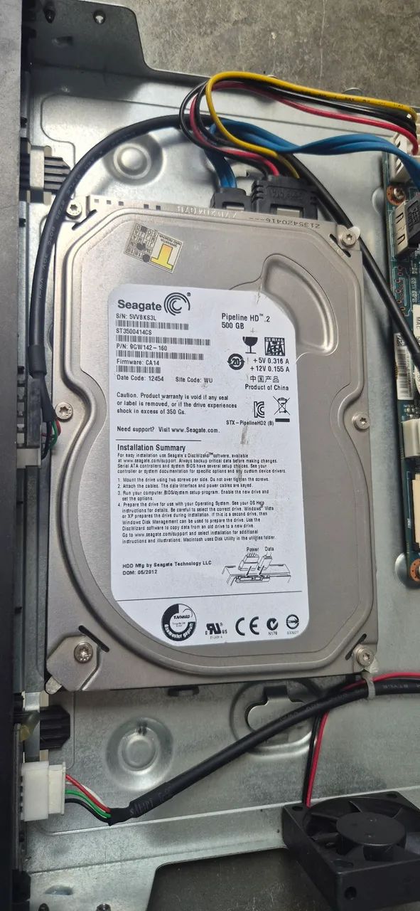Hd seagate 500g