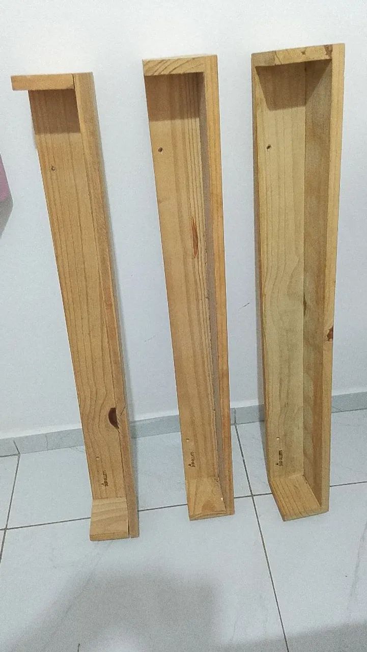 3 Ninchos de Madeira 