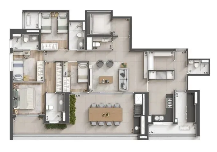 PLANTA 157m²
