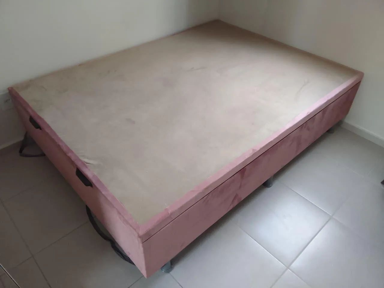 Baú casal Rosa suede camurça  - Foto 2