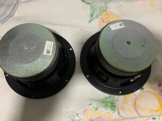 Par de Alto-falantes 6 polegadas 8 ohms - com defeito - Precisa recondicionar - Foto 4