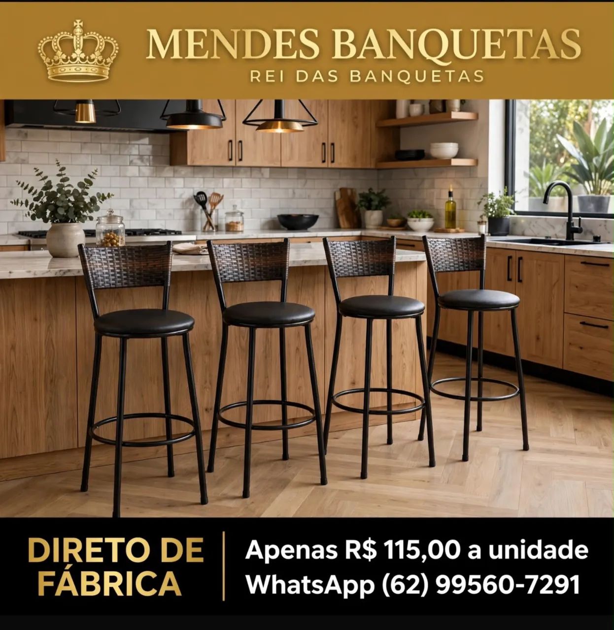 Banqueta Banquetas à pronta entrega 