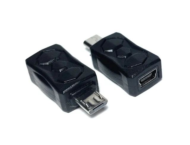 cabo conector mini-b v3 para micro-b v8 adaptador otg plug conector tomada extensão