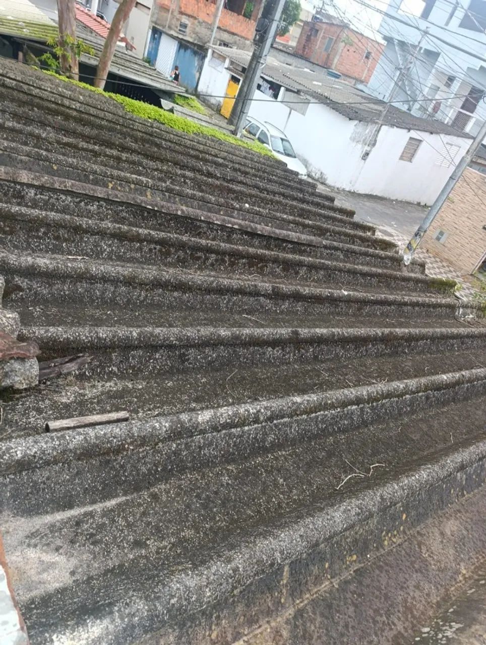 12 telhas Brasilit Cinza Ondulada 5 metros - Foto 4