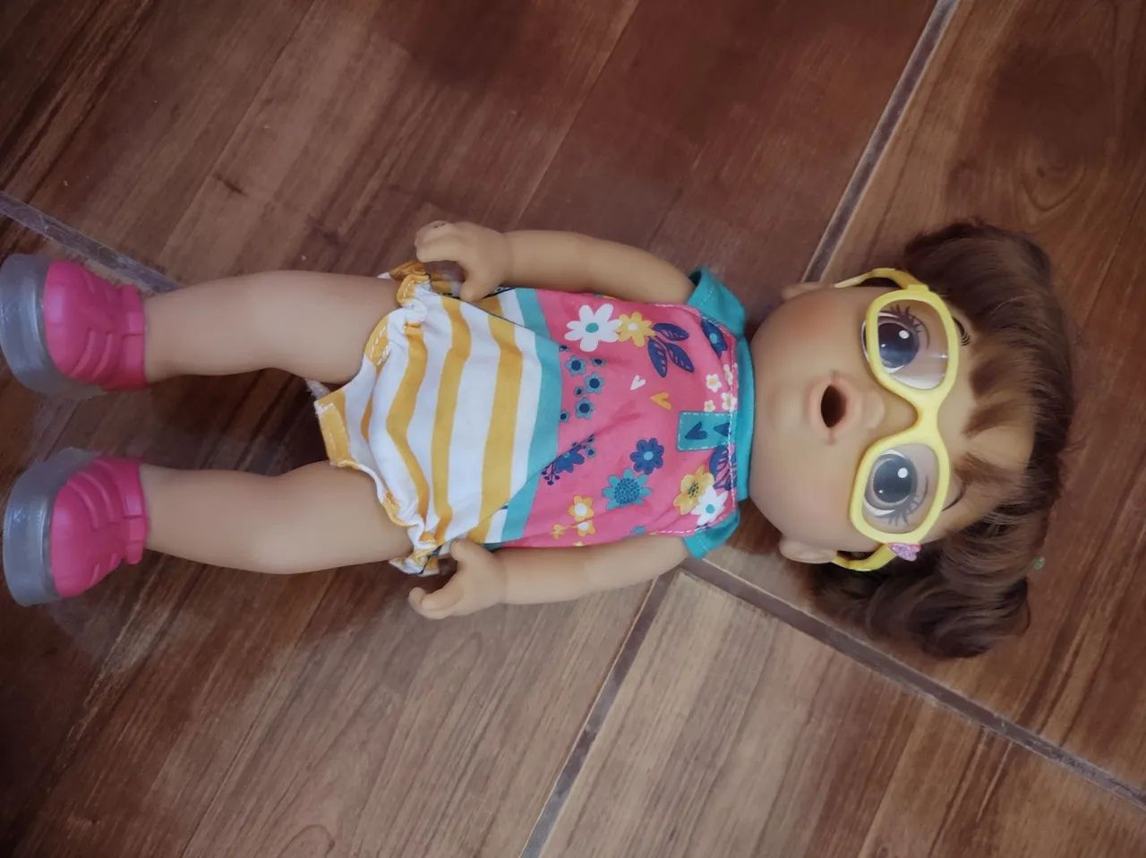 Boneca baby Alive funcionando