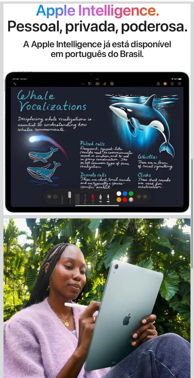 Lacrado Apple iPad Air de 13 polegadas (Wi-Fi, 128 GB) - Luz das estrelas (M3) - Foto 2