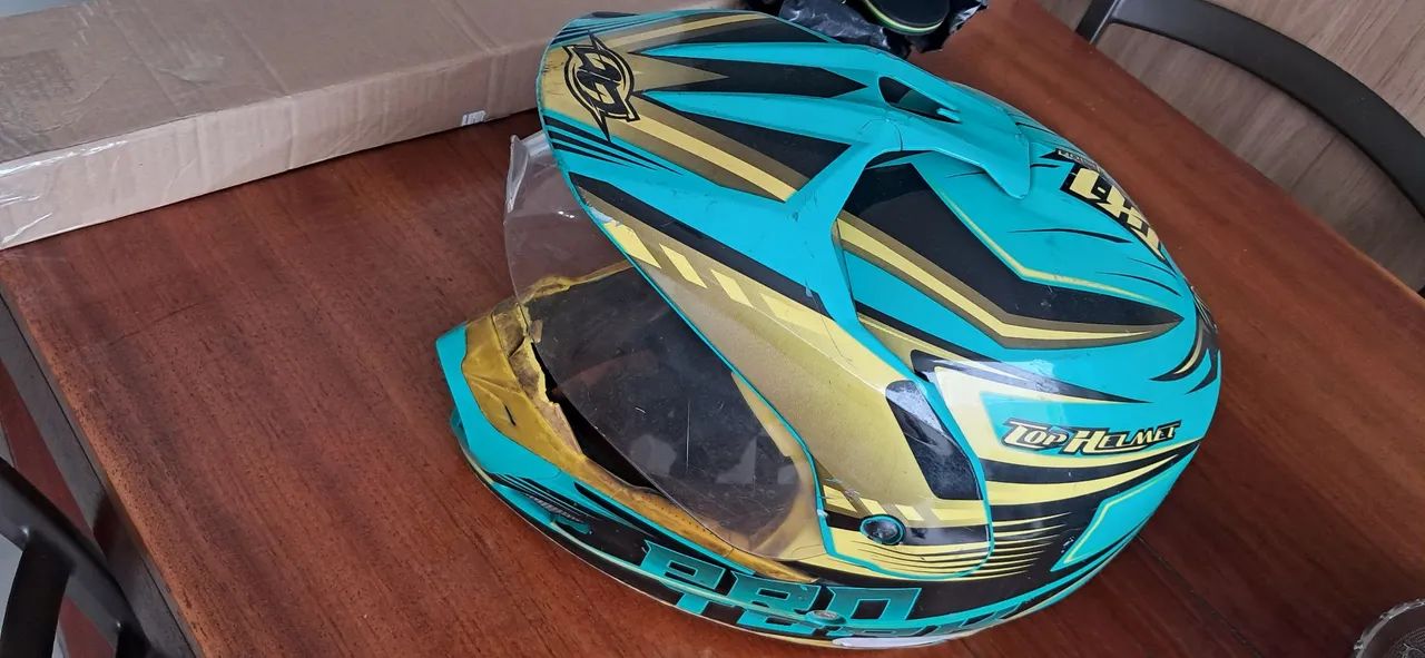 VENDO CAPACETE PROTORK TAM 60, USADO - Foto 2