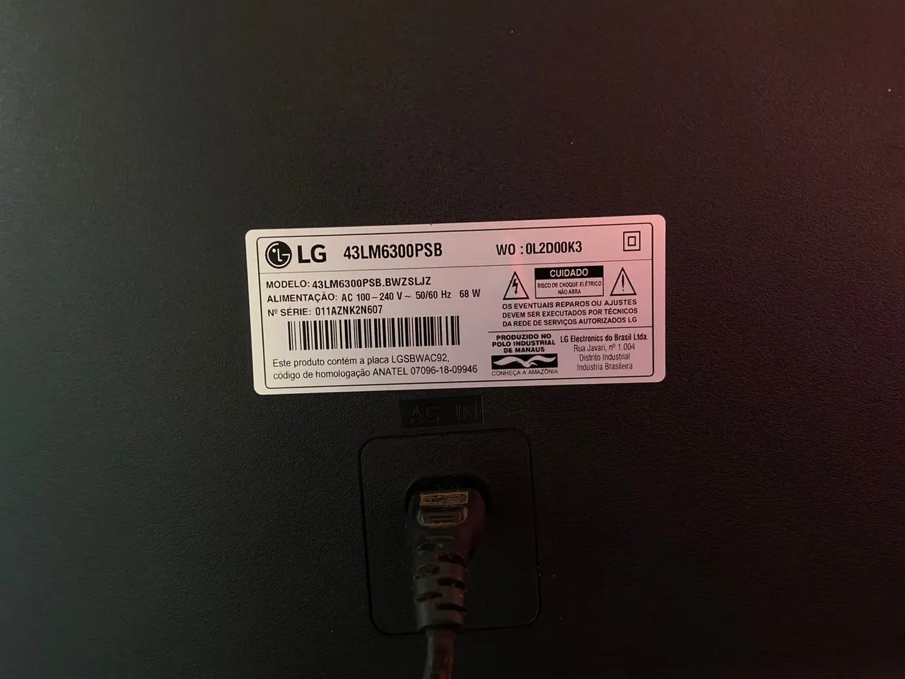 SMART TV LG 43 POL semi nova - Foto 2