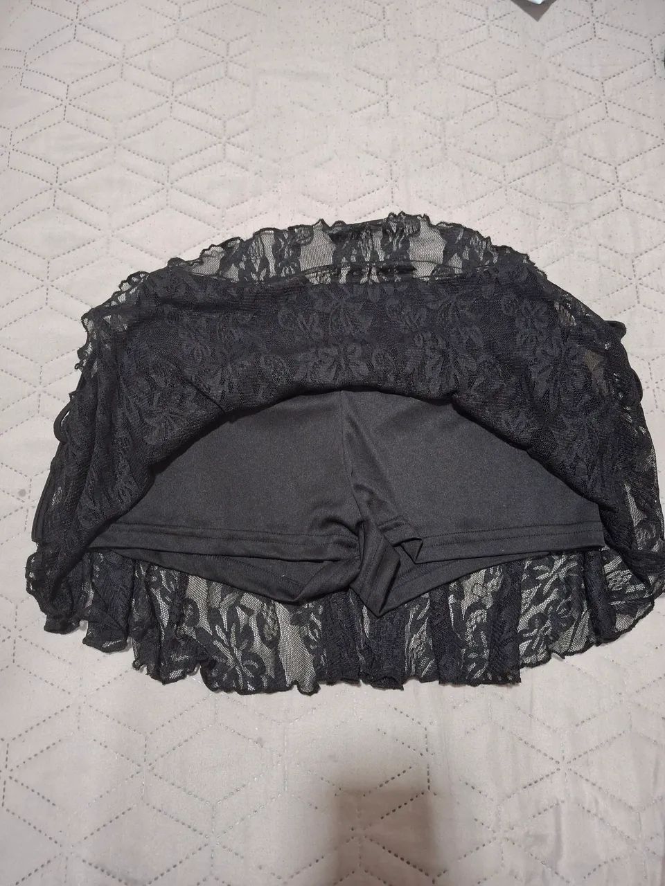 short saia de renda shein - Foto 2