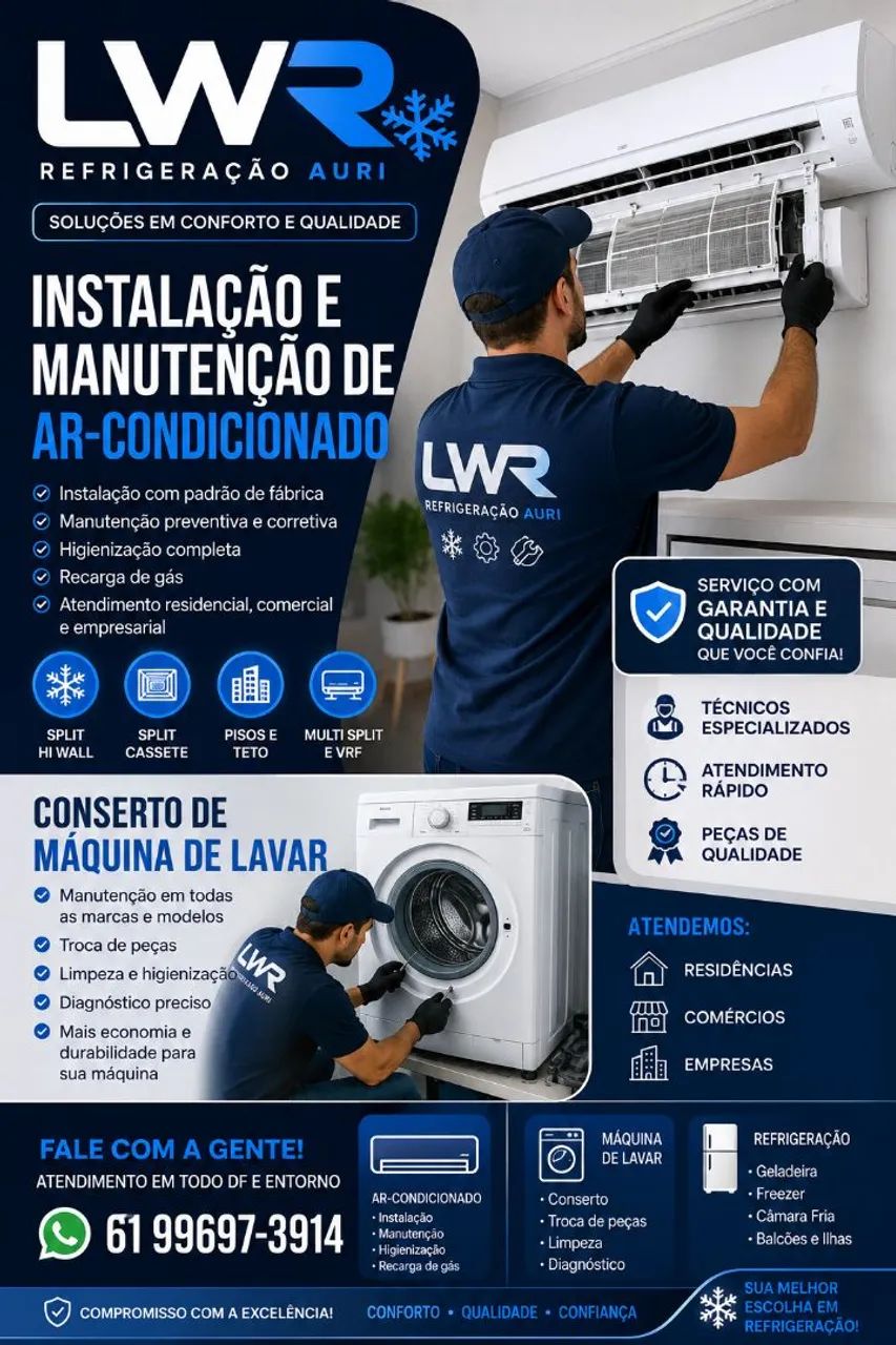 Instalações e manutenção de equipamentos ar condicionado  - Foto 2