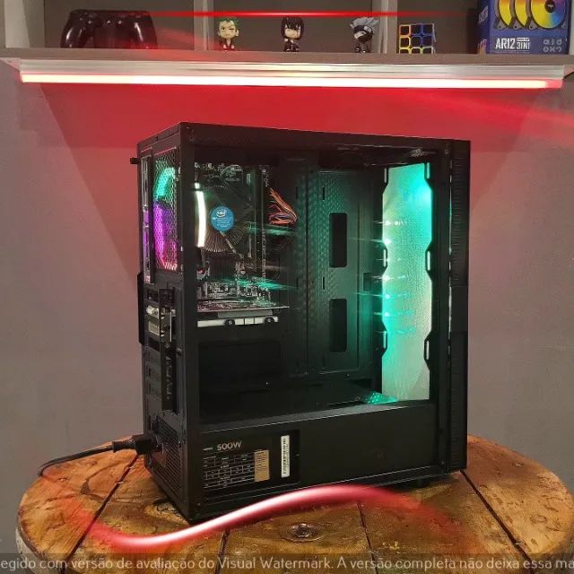 Setup Gamer i3 7100, RX 550 2GB, 12GB RAM, SSD 240GB, Gabinete Mancer - Foto 5