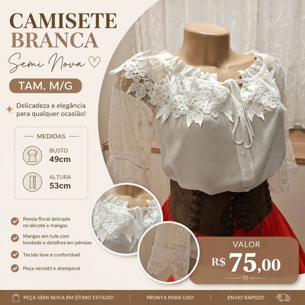 Camisete Branca