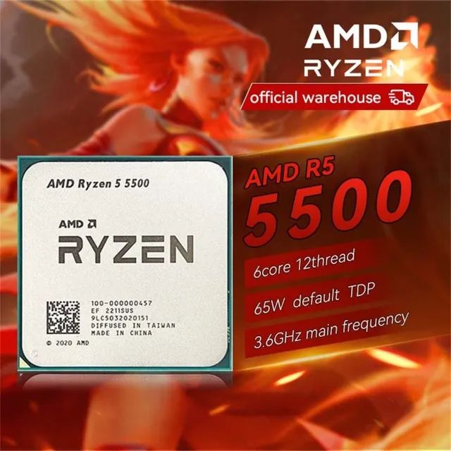 Processador Gamer Amd Ryzen 5 5500  'Novo' - Foto 2