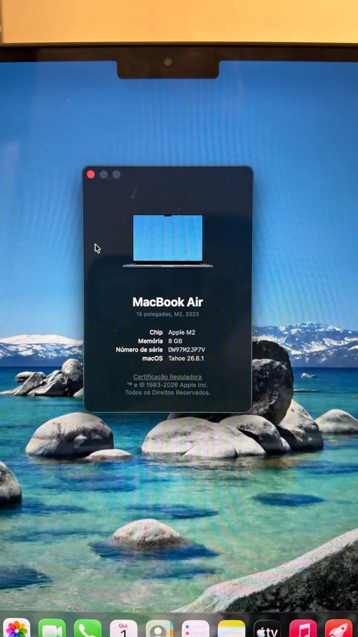 Macbook Air M2 com 99% de saúde de bateria - Foto 4