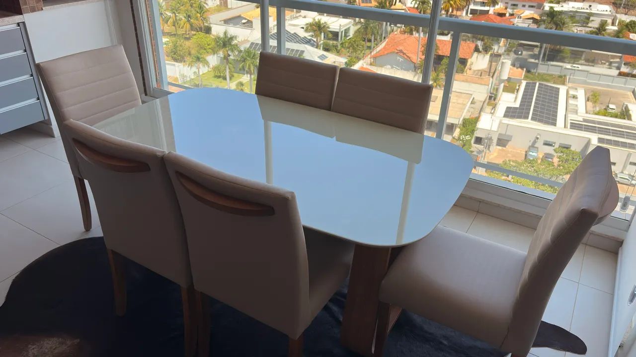 Conjunto de mesa com cadeiras de jantar - Foto 5