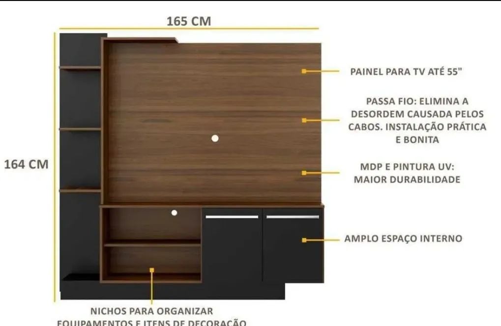 ESTANTE PARA TV 55 Polegadas - Foto 5