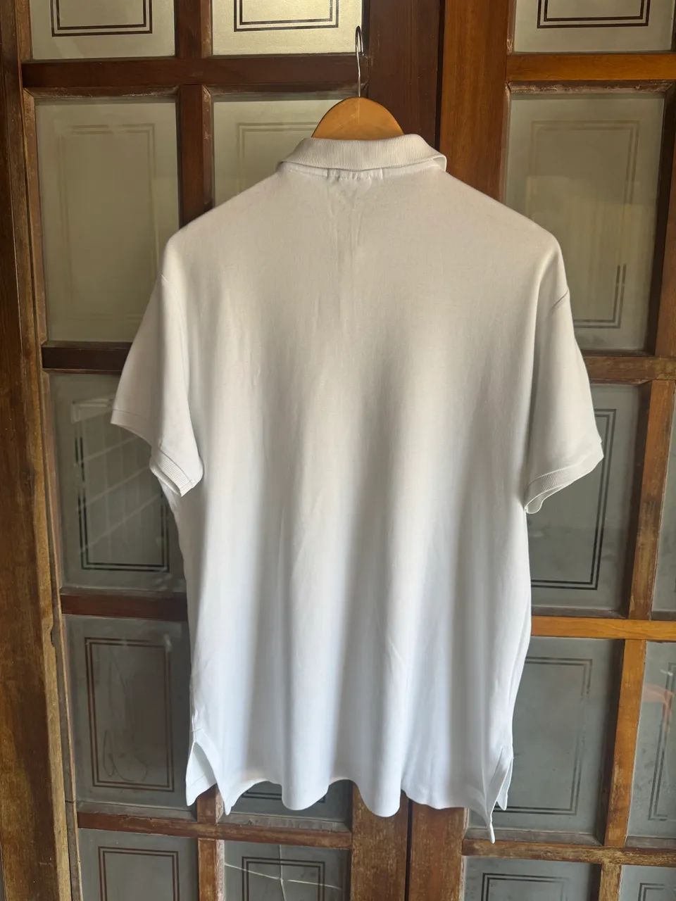 Camisa polo Ralph Lauren branca custom fit  - Foto 5