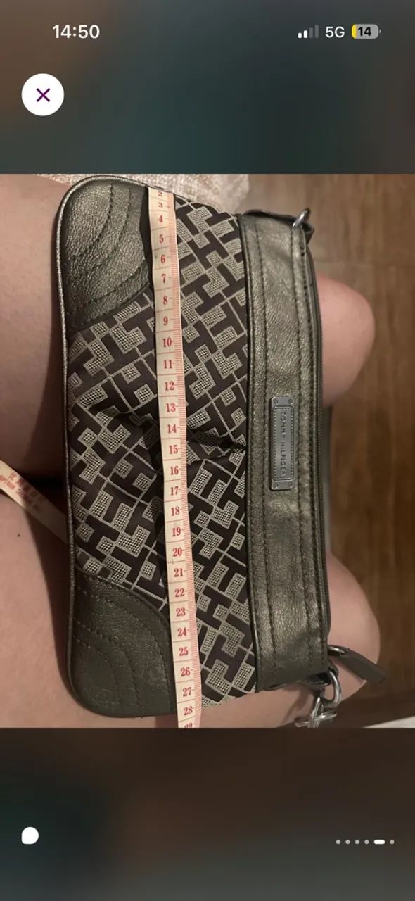Bolsa Tommy Hilfiger de ombro ORIGINAL pouco usada - Foto 5