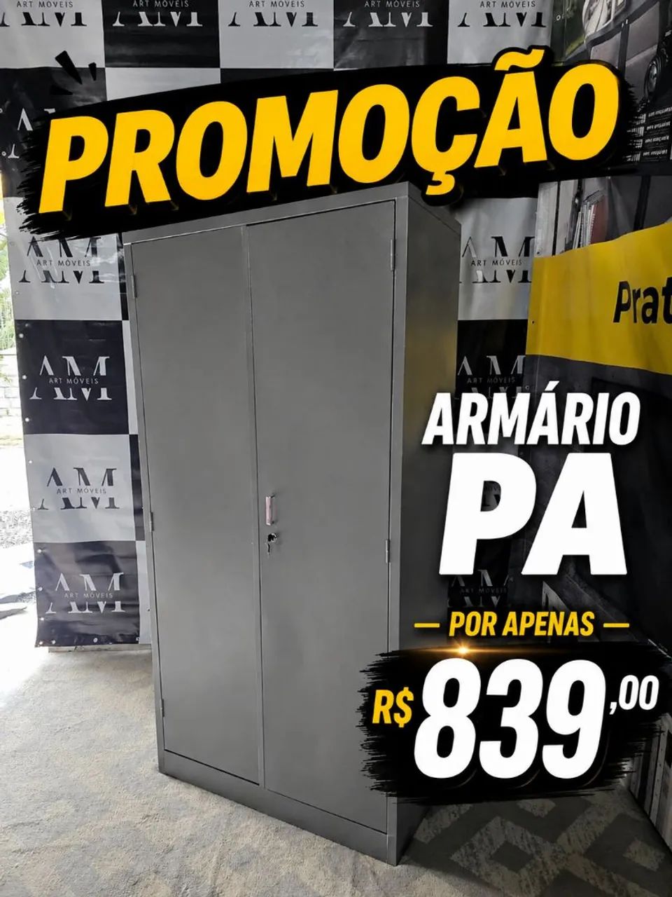Armário de aço P.A