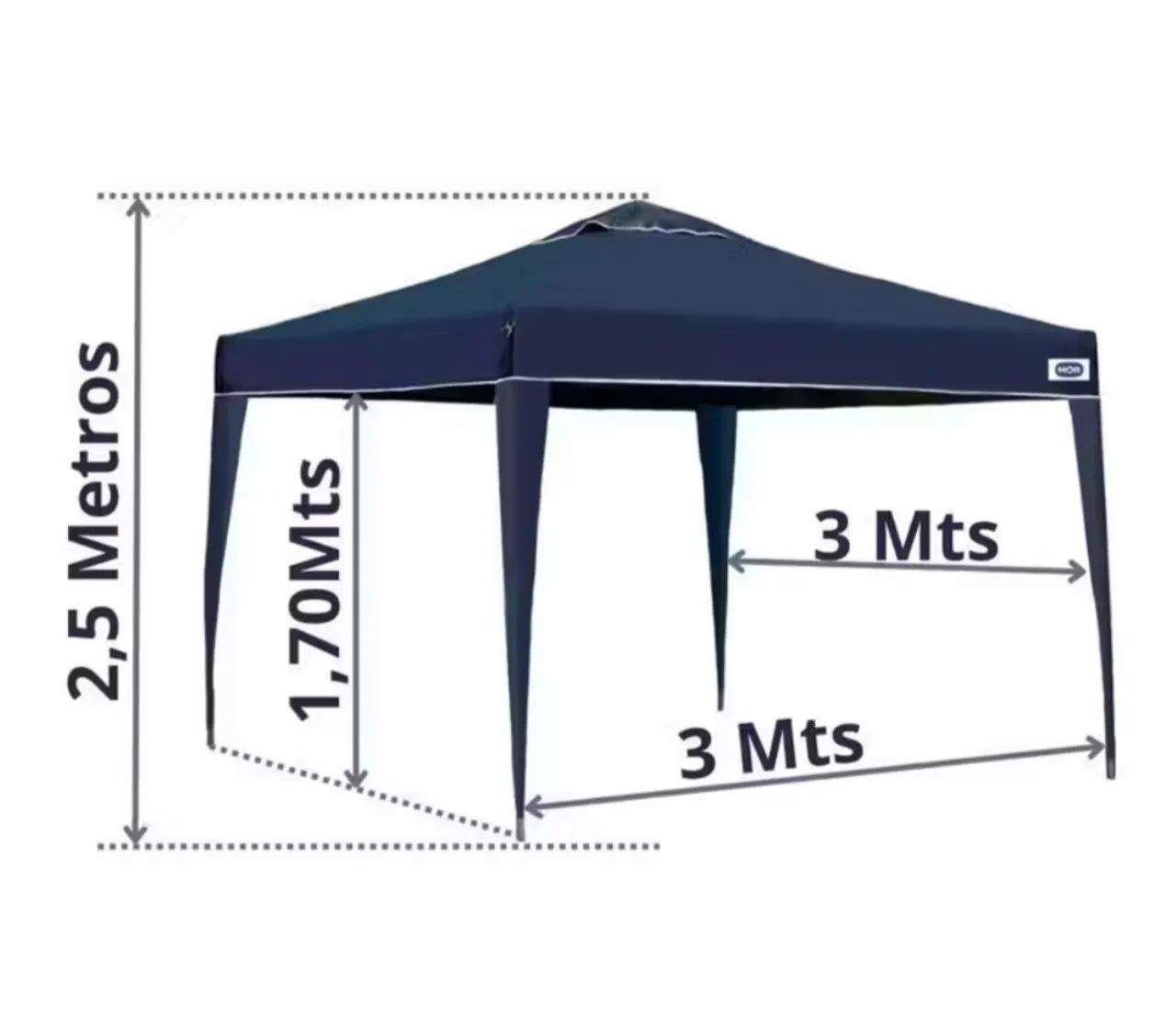 Barraca tenda articulada 3mx3m nova  - Foto 2