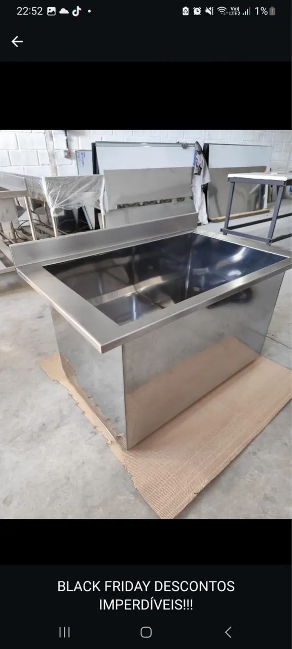 BANCADA EM AÇO INOXIDÁVEL - FABRICAÇÃO SOB MEDIDA - Foto 3