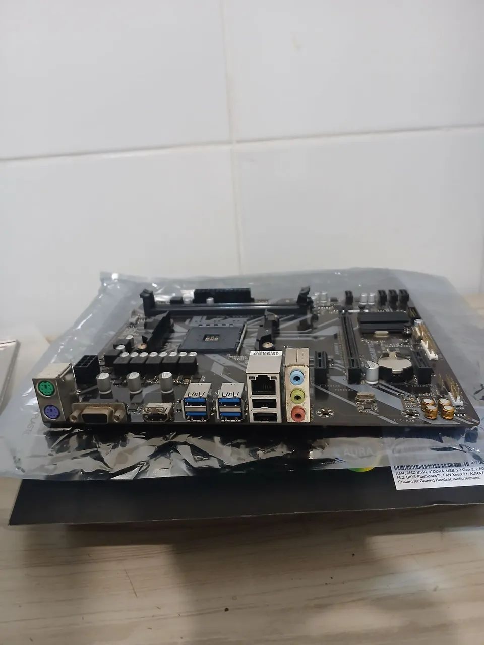 Placa mae gigabyte b450m h AMD am4