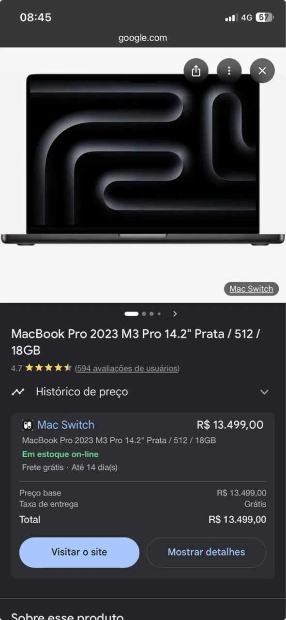 MacBook Pro m3 18 gb 
