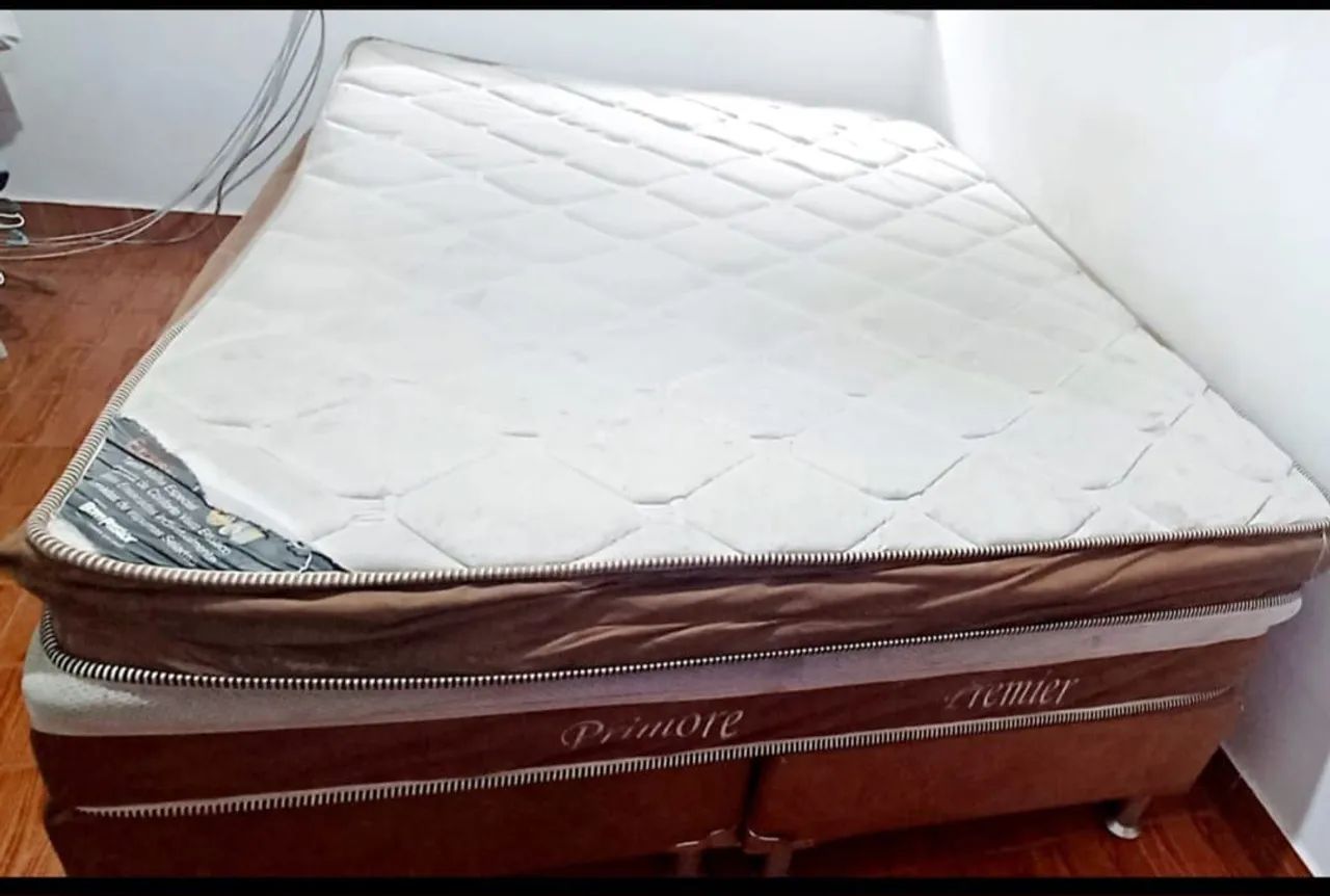 Cama queen c/ Colchão de molas ensacadas  - Foto 3