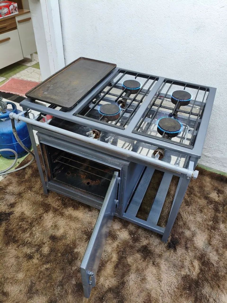 Fogão industrial com Chapa e forno Venâncio - Foto 3