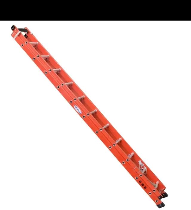 ?Escada Aluminio e Fibra de Vidro Extensível 6 Metros Profissional 19 Degraus com Catraca