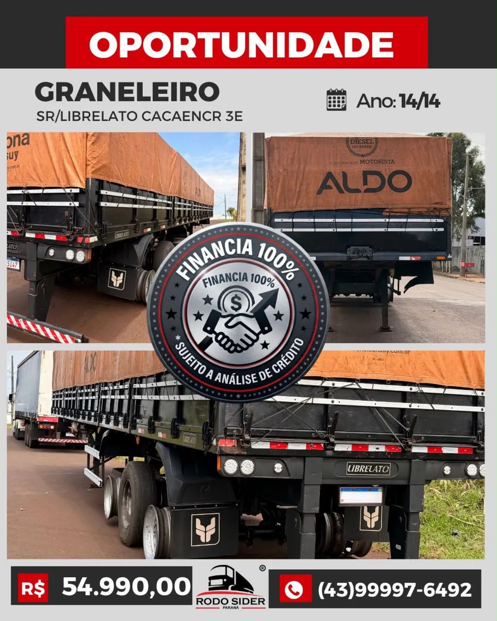 CARRETA GRANELEIRO 2014-2014