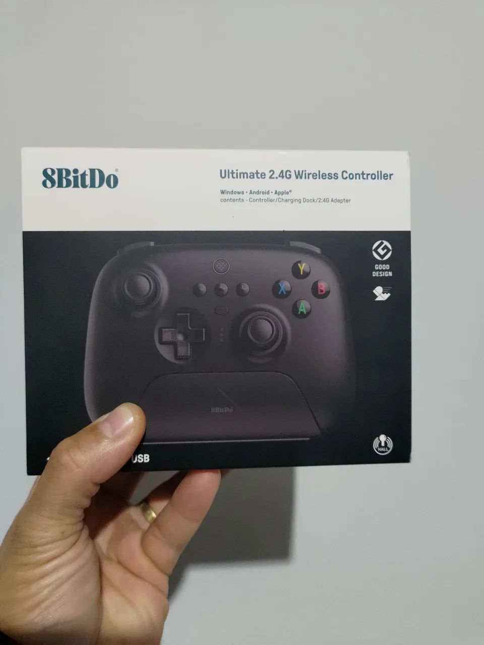 Controle 8bitdo com hall effect 