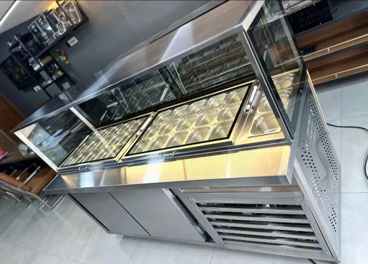 Buffet self service para sua sorveteria e açaíteria totalmente em aço inox  - Foto 4