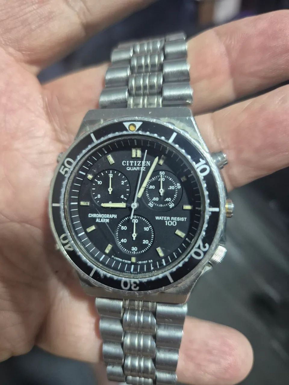 Relógio CITIZEN CRONÓGRAFO 3530   -  REVISADO/FUNCIONANDO PERFEITAMENTE  - Foto 3