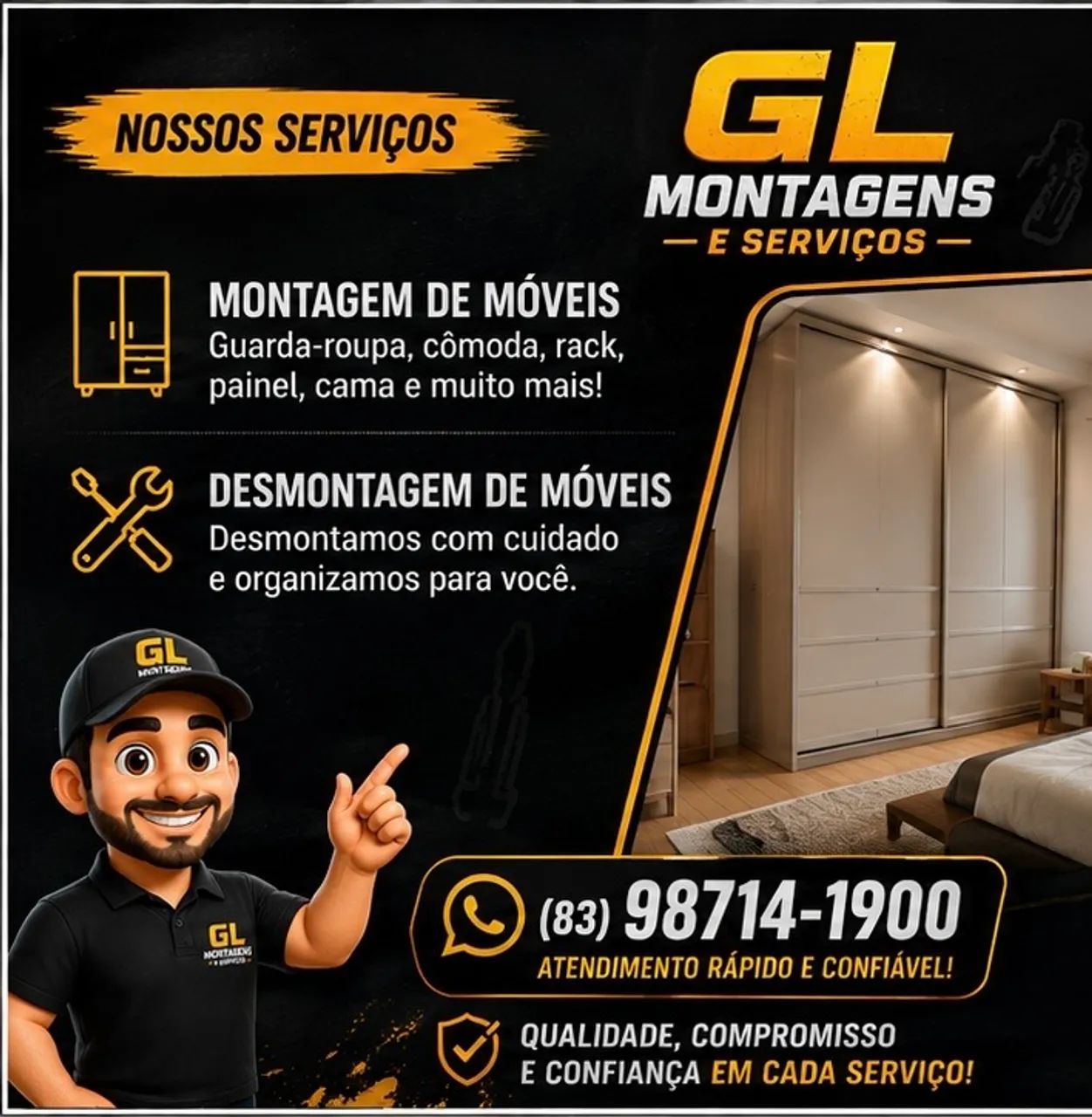 Montador de móveis e assistência 