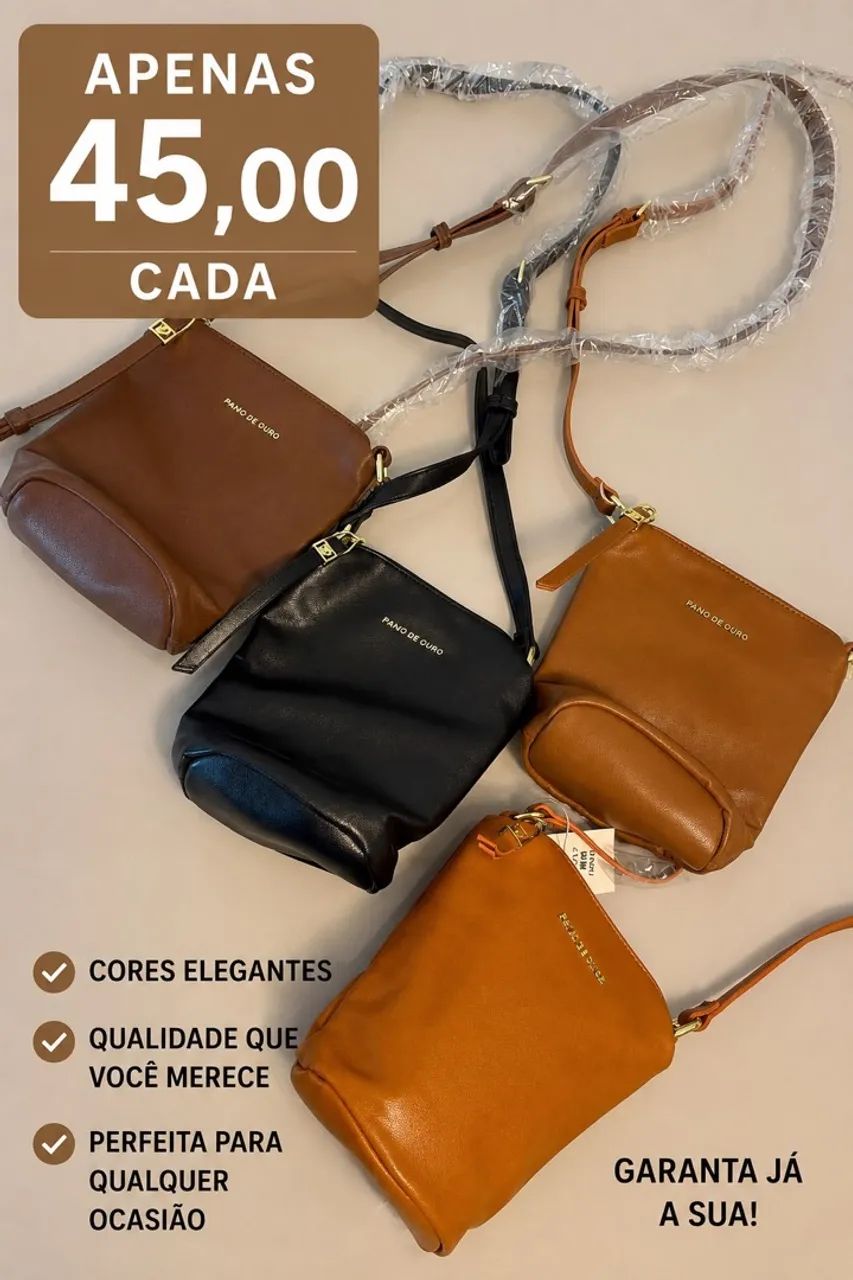 ? Bolsa feminina - modelo elegante e versátil