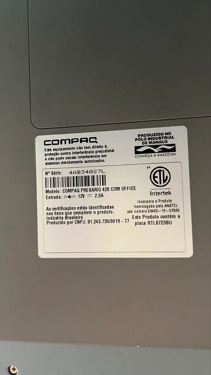Notebook Compaq Presario 420 - Foto 2