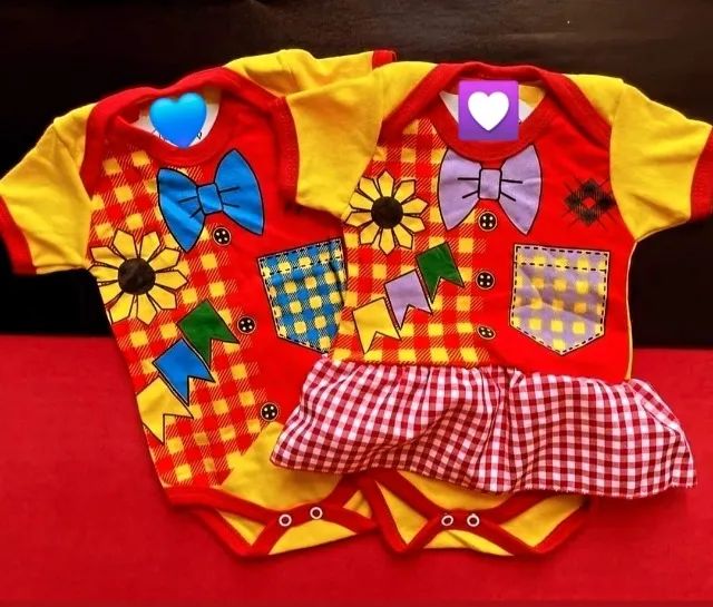 Roupas de São João para recém-nascido até 1 ano. +5,00 e leve GRÁTIS um vestido  - Foto 3