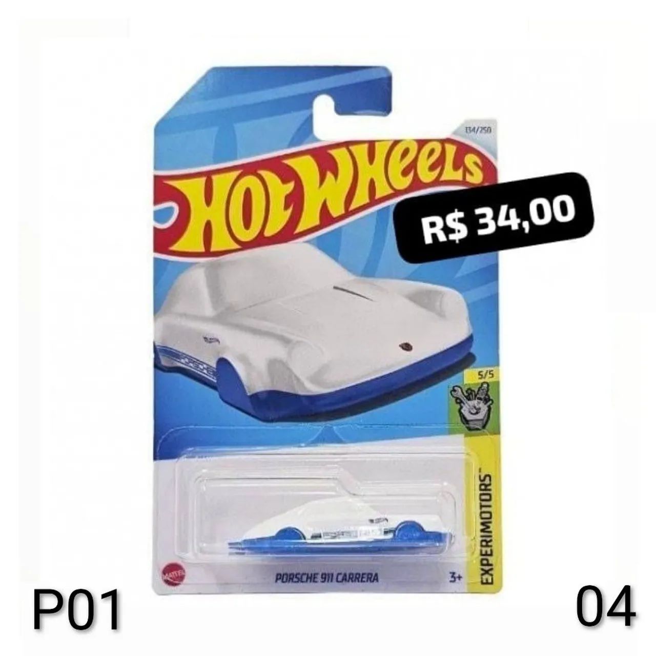 HotWheels Porsche 911 Carrera (Chaveiro)