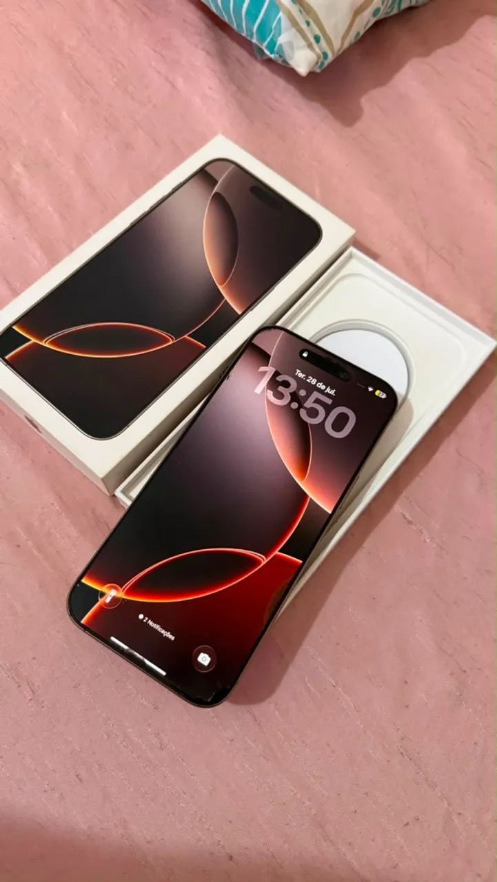 iPhone 16 pro Max na caixa 256 Gb
