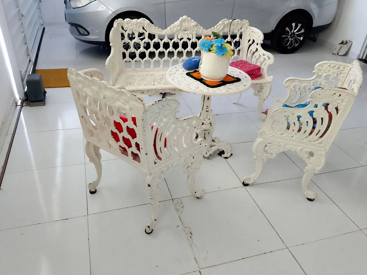 Vendo poltrona de ferro para varanda - Foto 2