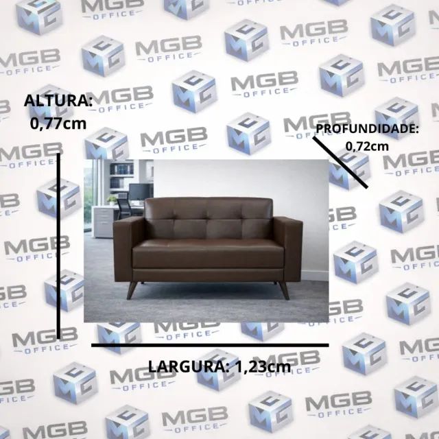 Sofá Vitória de 2 Lugares (FAZEMOS ENTREGAS) - Foto 2