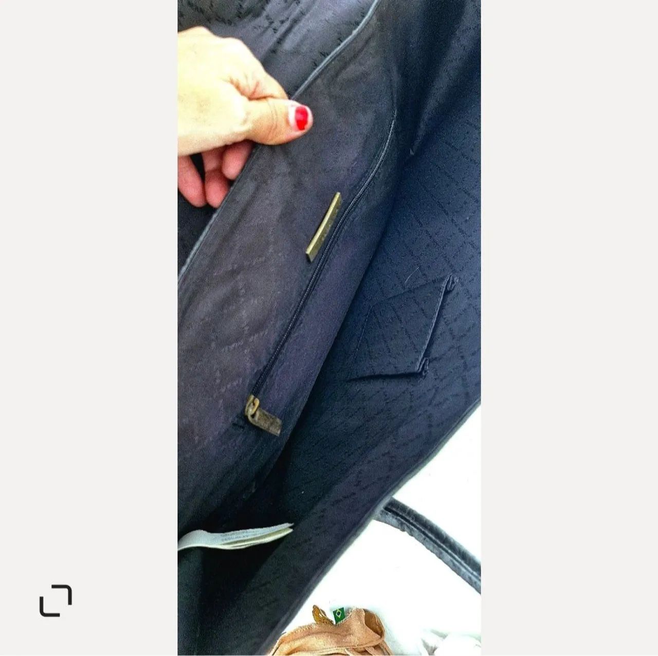 Bolsa Zara estilo Mala 100% couro - Foto 4
