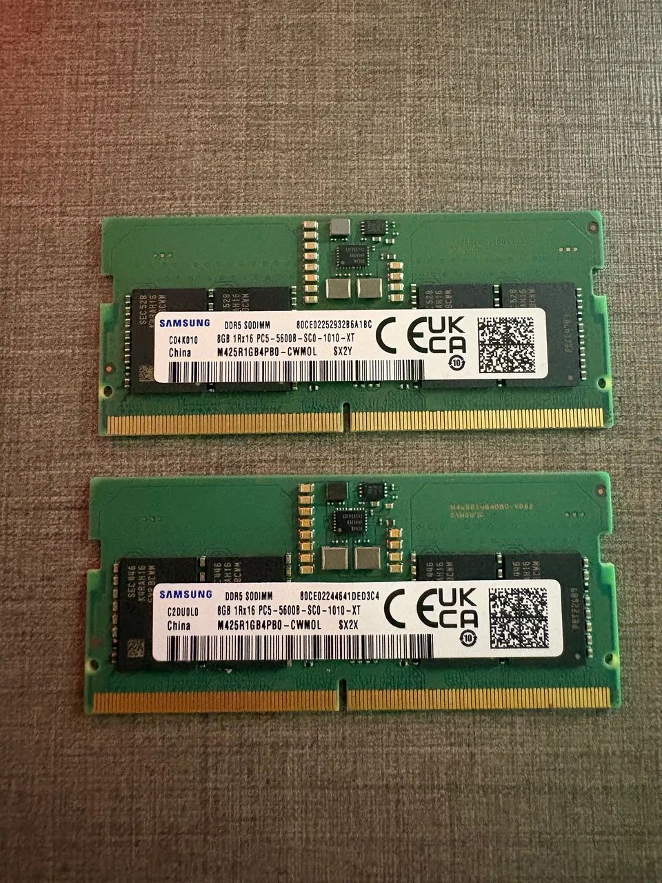 Samsung DDR5 8GB×2 計16GB PC5-5600B Kit de Memorias RAM 16GB (8x2) Samsung DDR5 5600Mhz - Notebook