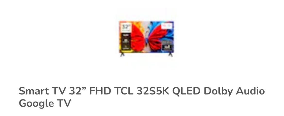 Smart TV 32? Nova, nunca usada