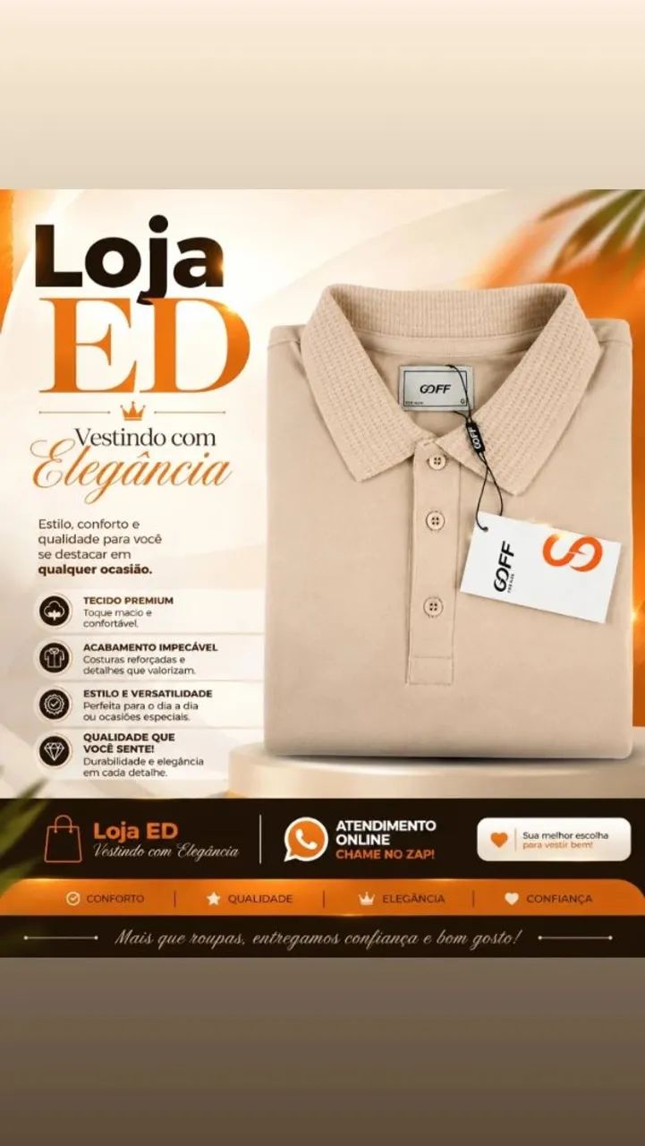 Camisa polo de ótima qualidade com ótimo preço.