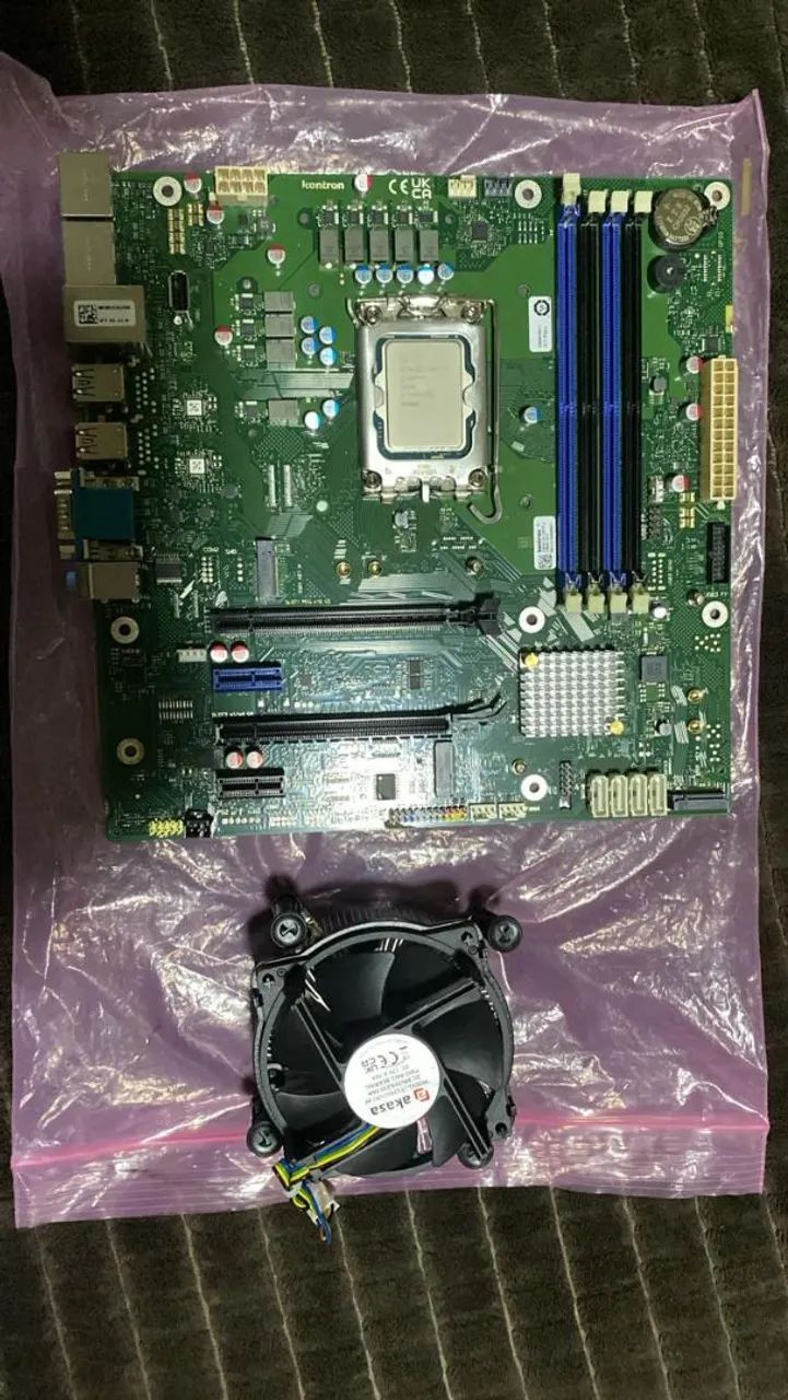 Kit i7 12700e mais placa mãe empresarial 