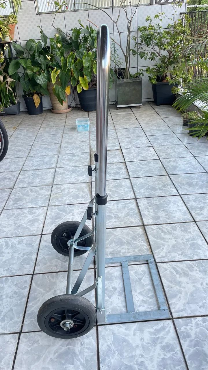 Carrinho de carga e dobrável com regulagem de altura - Foto 3