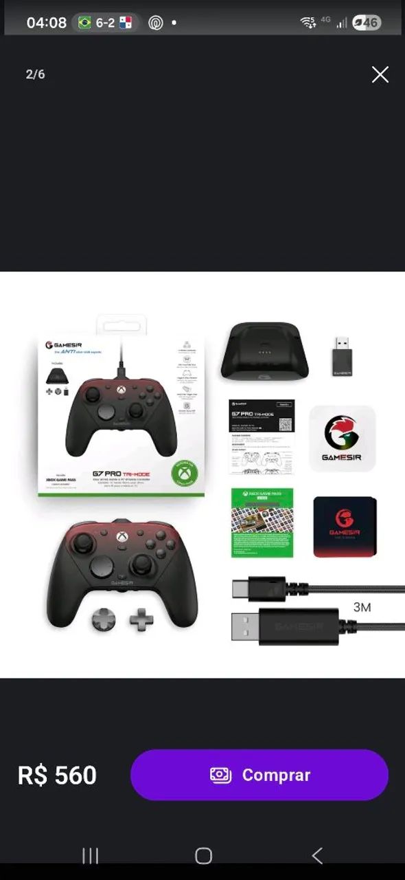 Controle GameSir G7 PRO - Foto 5